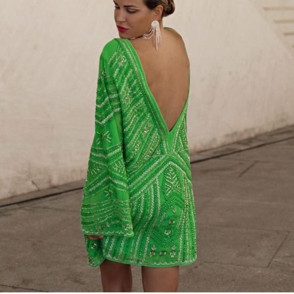 Zara Dresses Zara Beaded Tunic Dress Ml Poshmark